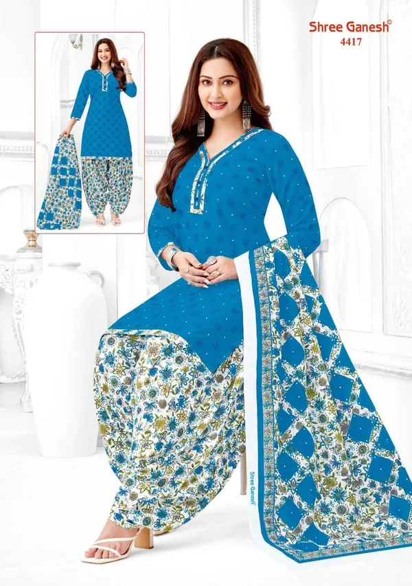 Sree Ganesh Salwar With Patiyala Pant SP4417